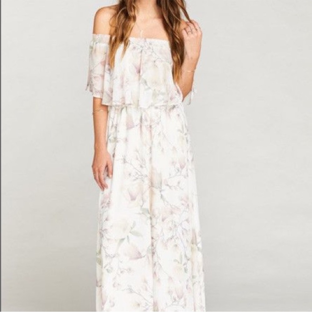 Show Me Your Mumu Floral Hacienda Maxi Dress in Forever Vine Pattern size small